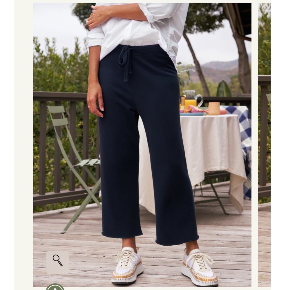 Frank and Eileen Catherine Favorite Sweatpant small athleisure cropped wide‎ leg